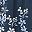 Navy Blue Floral Hem