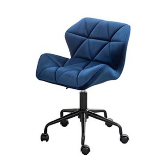 KWPZQEB Diamond Tufted Swivel Chair with Adjustable Pneumatic Lift System for Office