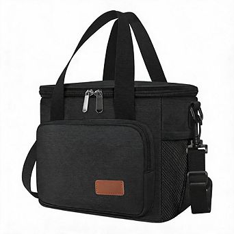 Freezable Insulated Lunch Cooler Bag Adjustable Strap Reusable Tote for Work Beach