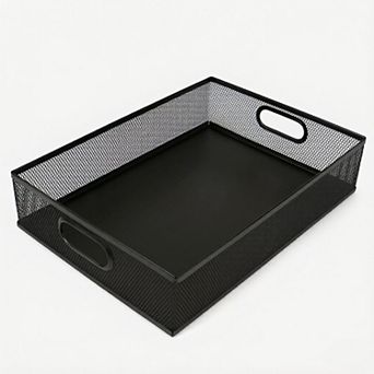 Desk Drawer Organizer,Metal Mesh Desk Organizer Tray, Versatile Storage Box Set for Office Home