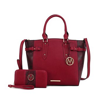 MKF Collection Joelle Embossed Tote Bag & Matching Wallet