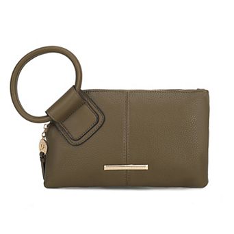 MKF Collection Luna Clutch Wristlet With Ring Handle
