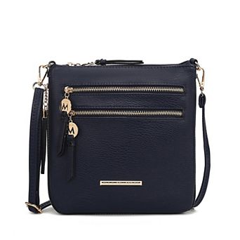 MKF Collection Angelina Crossbody Bag With Zip Closure & Multiple Compartments