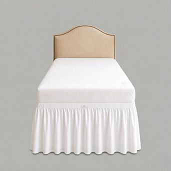 College Dorm Room Bedskirts Twin XL Extra Long Ruffled with Split Corner Elegant Design Premium