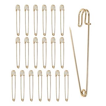 20 pc Large Safety Pins, Alloy Safety Brooches for Clothes Sewing Crafts