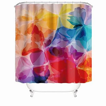 Bright Colors Shower Curtains for Bathroom Waterproof Decor 72x72 Inch