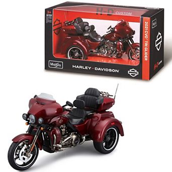 Maisto 1:12 Diecast Harley Davidson CVO Tri Glider Custom Motorcycle Model