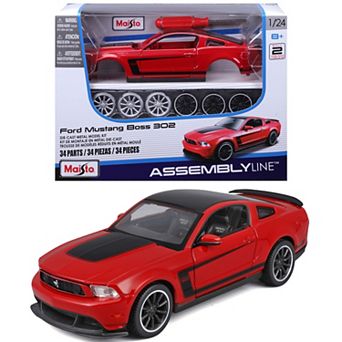 Maisto Assembly Line Model Kit 34 pc Ford Mustang Boss 302 Diecast Car