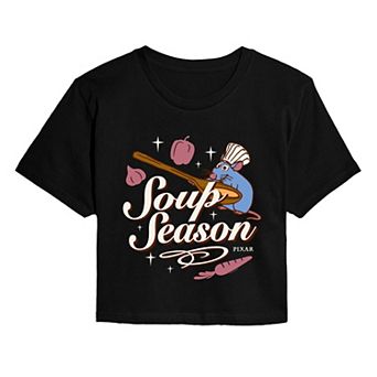 Juniors' Disney / Pixar's Ratatouille "Soup Season" Cropped Tee