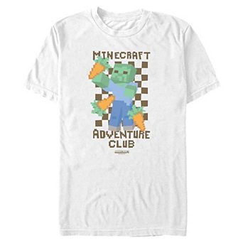Big & Tall Minecraft Adventure Club Short Sleeve Graphic Tee