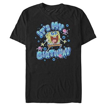 Big & Tall Nickelodeon SpongeBob SquarePants It's My Birthday Graphic Tee