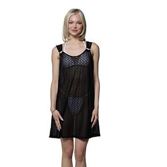 Women's J. Valdi Swim Cover Up Ring Tank Dress