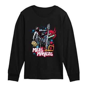Boys 8-20 Marvel Spider-Man Miles Morales Long Sleeve Graphic Tee