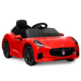 Licensed Maserati GranCabrio 12V Kids Ride-On Car, Battery Powered, Remote Control, LED, USB Music