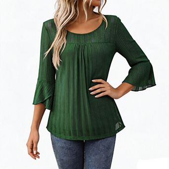 Women Top Open Front Waterfall Collar Long Sleeve Lightweight Knit Cardigan