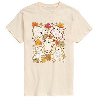 Men's Pokémon Autumn Stickers Short Sleeve Short Sleeve Graphic Tee