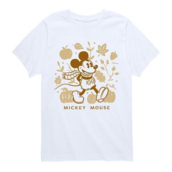 Boys 8-20 Disney's Mickey Mouse Fall Leaves & Pumpkins Short Sleeve Graphic Tee
