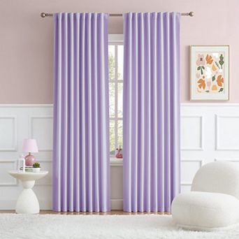 Set of 2 Thermal Insulated Room Darkening Curtains Rod Pocket