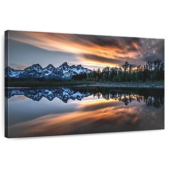 Grand Teton Sunset Glow Wall Art
