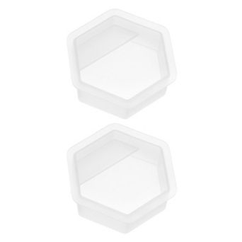 2 pc Mould Business Card Holder Mould Ornament for DIY Craft Home White