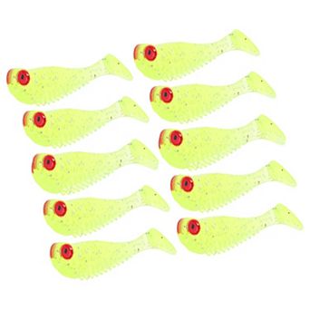 2.17"x1.2g Paddle Tail Swimbaits, Fishing Lures for Bass Fishing 10 pc