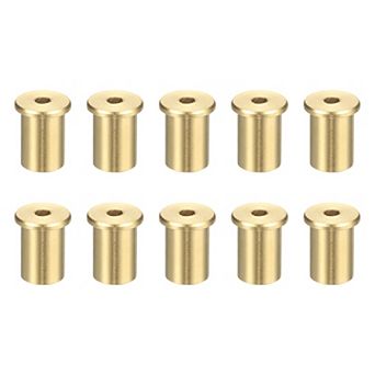 0.43 inch Golf Brass Tip Weights, Club Weight Head Accessories Reusable Plug 10Pcs, Yellow Bronze