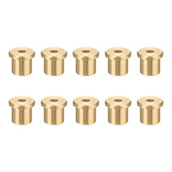 0.28 inch Golf Brass Tip Weights, Club Weight Head Accessories Reusable Plug 10Pcs, Yellow Bronze