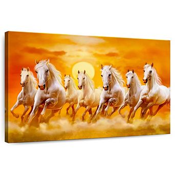 Seven Running Horses Wall Art