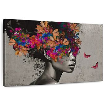 Fluttering Afro Pop Wall Art