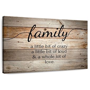 Family Quote Wall Sign Wall Art