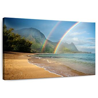 Kauai Double Rainbow Wall Art
