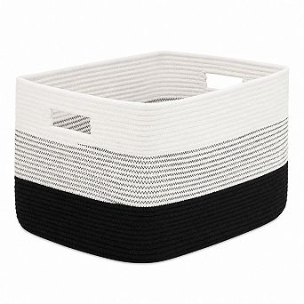 Elegant Cotton Rope Laundry Hamper Decorative Storage Basket for Living Room