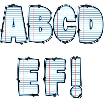 7 Inch Large Bulletin Board Letters Set With Adhesive Dots For Classroom Party Decor