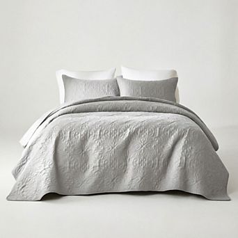 Full/Queen Quilt Set, Lightweight Bedspread, Soft Microfiber Coverlet for Home, Dorm, Apartment