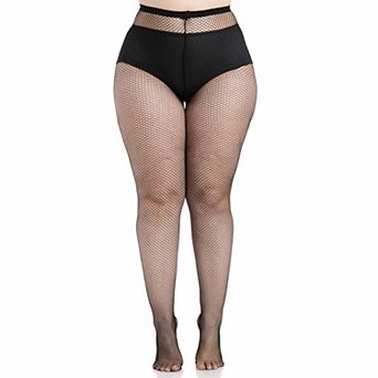 Leg Avenue Women's Plus Size Spandex Fishnet Tights