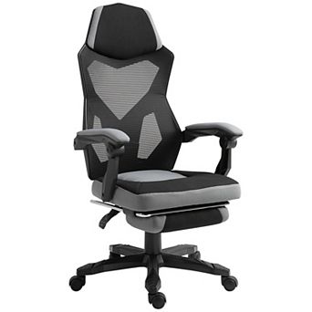 Ergonomic Home Office Chair Reclining Adjustable Height with Retractable Footrest and Mesh Back