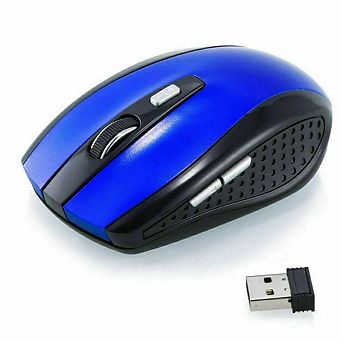 2.4GHz Wireless Optical Mouse - USB Receiver, Adjustable DPI for PC Laptop Computer