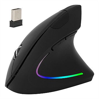 Vertical Mouse for PC - 2.4G Wireless Optical Mouse, 6 Buttons, 3-Level Adjustable DPI 800/1200/1600