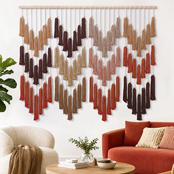Handmade Macrame Wall Hanging Bohemian Chic Tassel Woven Art Decor