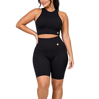 Yahaira Women's Shaping Shorts Double Tummy Tank Top Set