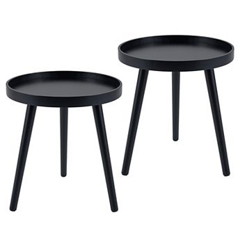 Costway Round Side Table Sofa Coffee End Accent Table Nightstand Home Furniture