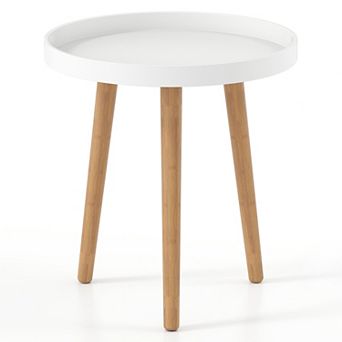 Costway Round Side Table Sofa Coffee End Accent Table Nightstand Home Furniture