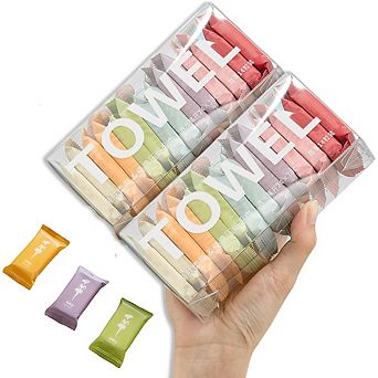Compressed Disposable Towels, 28-Pack Super Absorbent Travel & Outdoor Face Cloths