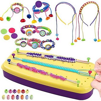 Friendship Bracelet Making Kit Elastic String DIY Jewelry Craft Set