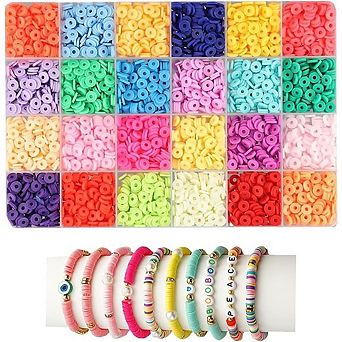 Clay Spacer Beads for Bracelet Necklace Earring Jewelry Making
