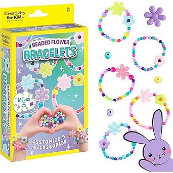 Beaded Flower Bracelet Making Kit DIY Jewelry Craft Set