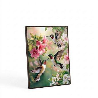 DIY Hummingbird Paint by Numbers Kit, Acrylic Canvas, Easy Craft