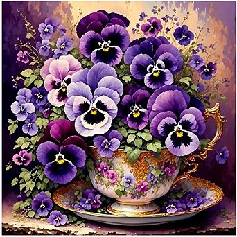 Paint by Numbers Kit Butterfly Orchid on Canvas with Acrylic Paint
