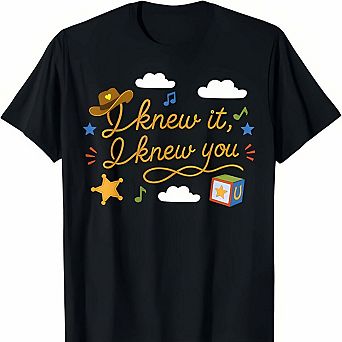 I Knew It I Knew You Funny Cowgirl Western Retro Graphic T Shirt