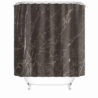 Brown Background Shower Curtains for Bathroom Waterproof Decor 72x72 Inch